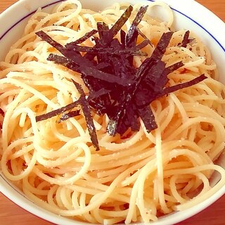 明太子と味のりで☆簡単明太パスタ♪